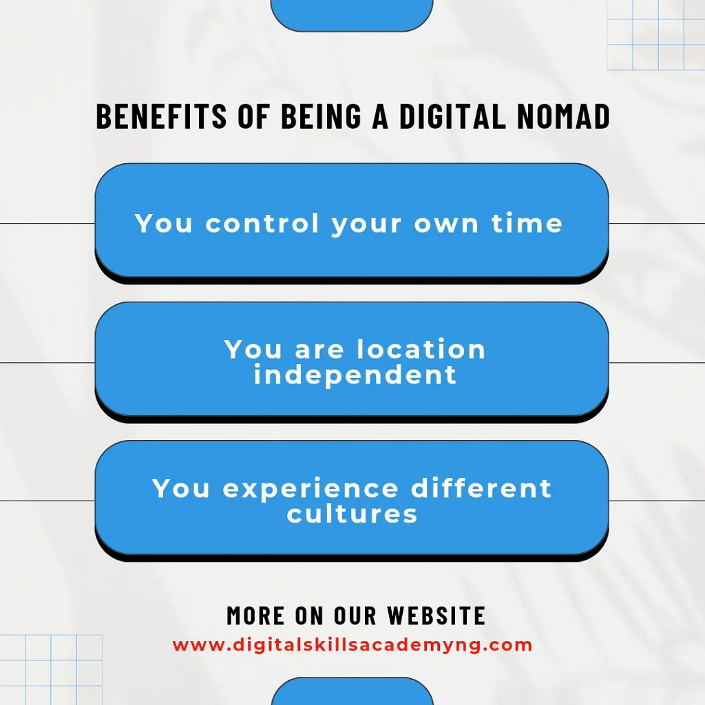 Benefits of being a digital nomad